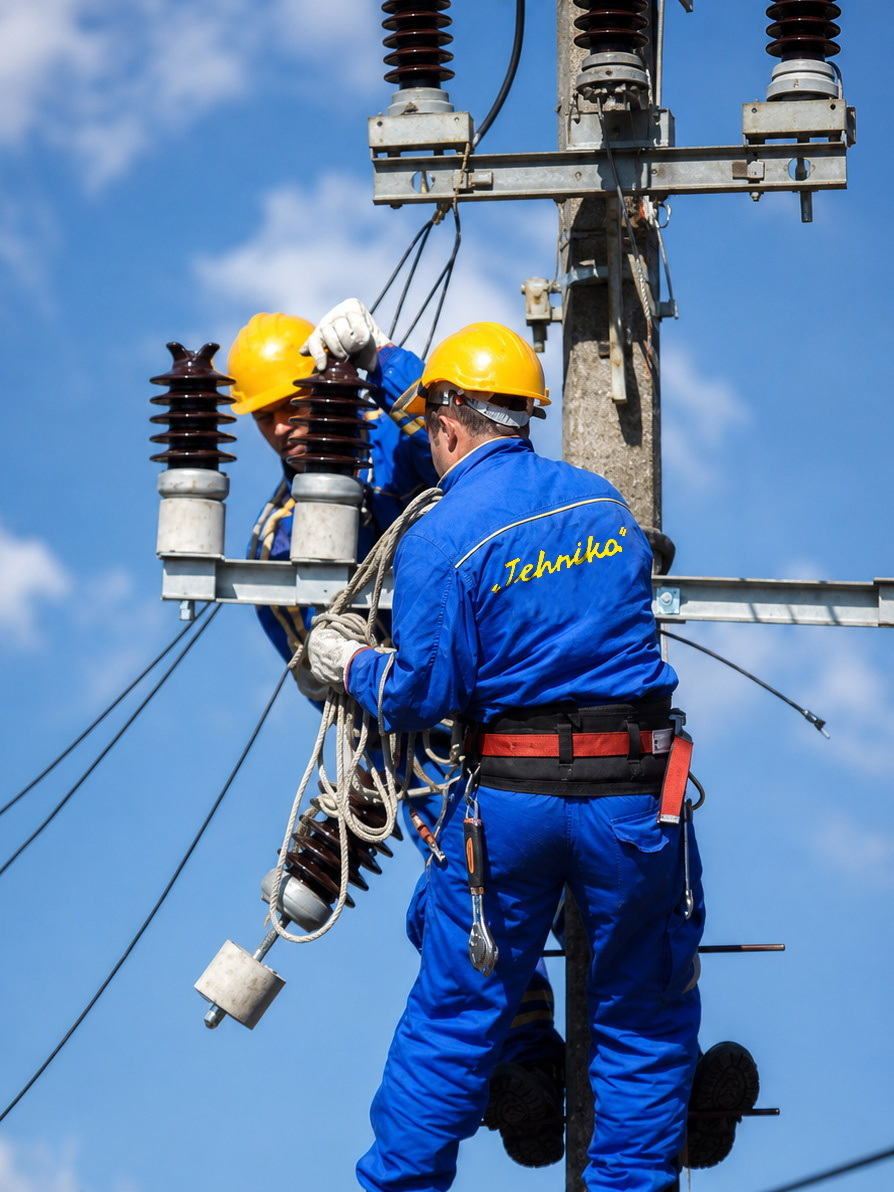 Majstori Tehnike Vršac na elektroenergetskim instalacijama
